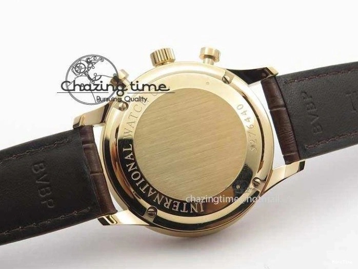 MIROTIME 0416 Portuguese Chrono RG IW371480 ZF 1:1 Best Edition White Dial On Brown Leather Strap A7750 V HighPerformance 7266